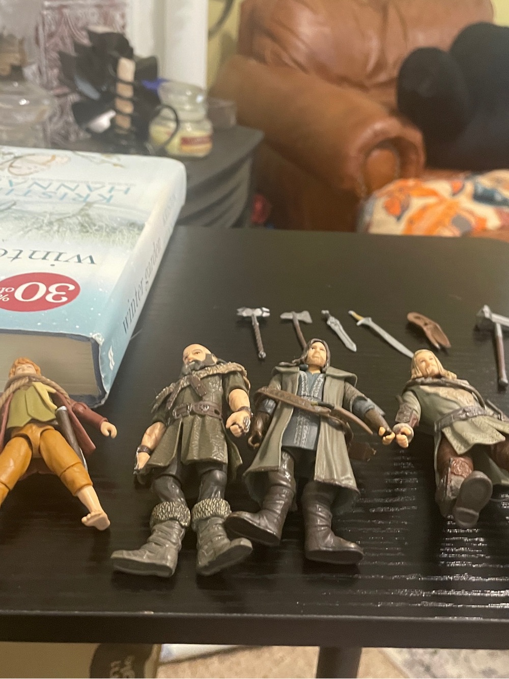 Medieval Fantasy Action Figure Set - Green and Brown